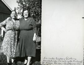 Koivula Sisters L - Aino Kantokoski (visiting fr finland) R -  Hilma Roiha - Sudbury, On